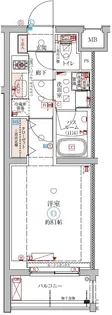 クレヴィスタ北赤羽【4階】の間取り