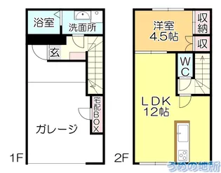 ザ・ライフ南薫プレミアガレージ【1階】の間取り