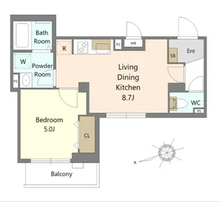 Belle Sereno【5階】の間取り