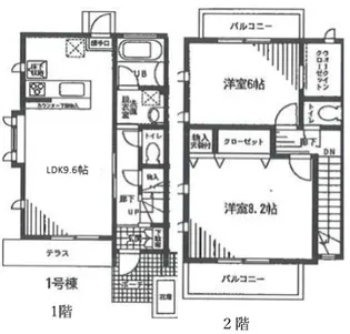 神奈川県横浜市都筑区仲町台3【一戸建】の間取り
