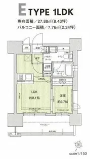 ドゥーエ赤坂【5階】の間取り
