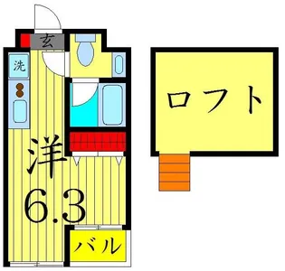 モアナコート北綾瀬【4階】の間取り