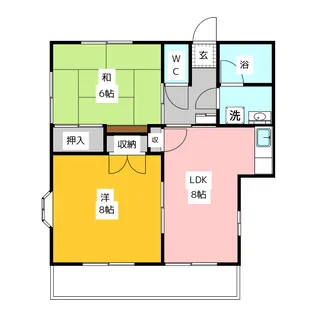 ボーヌング・ホンダ【1階】の間取り