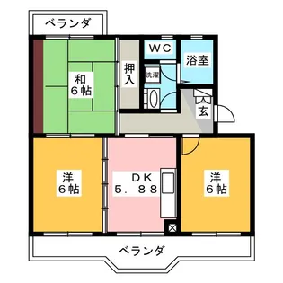 プラネッツ【3階】の間取り