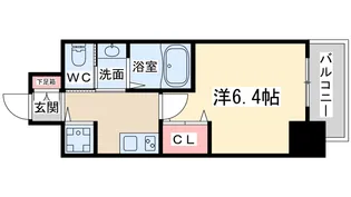 フレアコート梅田【9階】の間取り