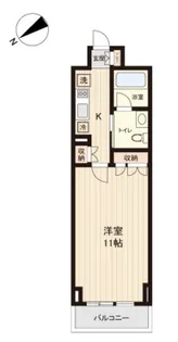 プラティーク清澄白河【4階】の間取り