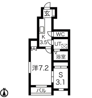 la vie bell(ラヴィベル)I棟【1階】の間取り