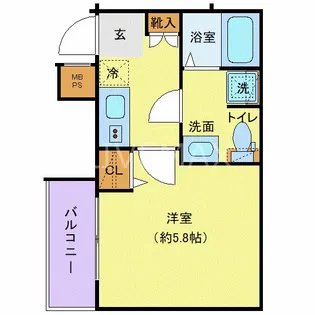 クレヴィスタ新小岩【2階】の間取り