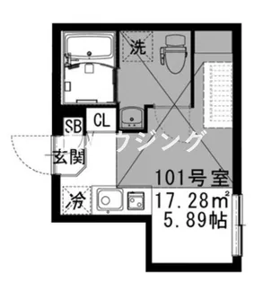 ALESCO羽田【1階】の間取り