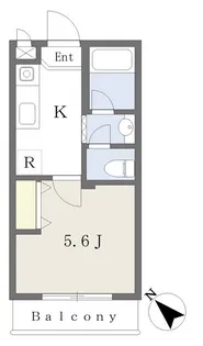 ルミエール三御堂【3階】の間取り