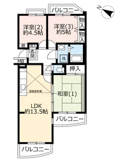 URアーバンみらい東大宮東一番街【3階】の間取り