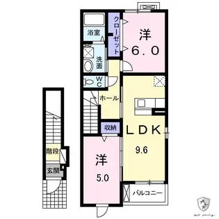 グレイス・ヒルズ【2階】の間取り