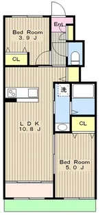 サンフィット・ミワ【1階】の間取り