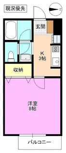 プルミエハイツB【1階】の間取り