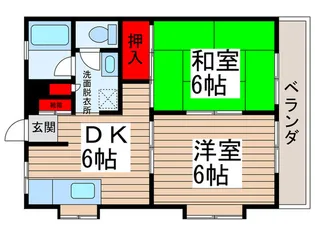 第2千裕ハイツ【3階】の間取り