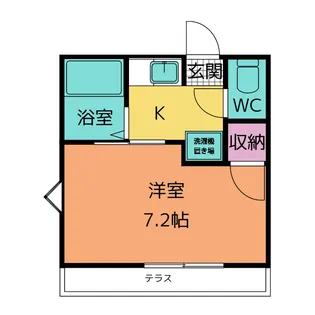 ハイツオンラード【1階】の間取り