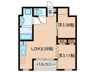 THE GRAND WIN【3階】の間取り