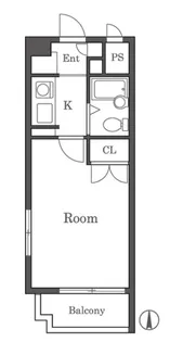 ダイヤモンドタワー薬院南【5階】の間取り