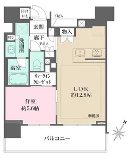 Brillia Tower有明 MID CROSS【29階】の間取り