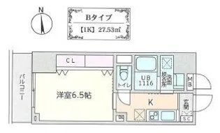 CAVE YUSHIMA【9階】の間取り