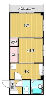 グランフィール幡生【1階】の間取り