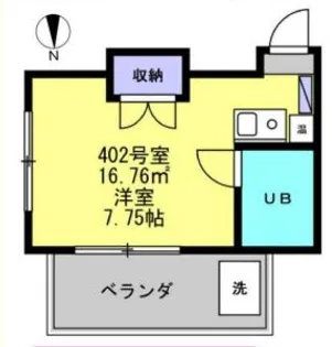 シャガール【4階】の間取り