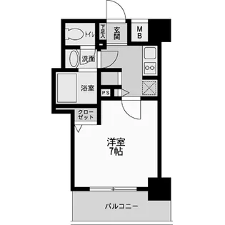 パシフィックレジデンス神戸八幡通【10階】の間取り