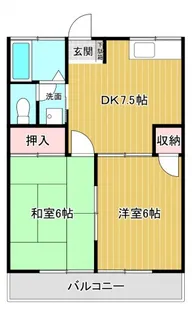 フィールドハイツ【1階】の間取り