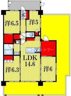 ヴェレーナ柏【5階】の間取り