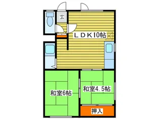 居鶴ハイツ【3階】の間取り