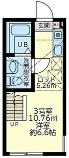 オムニア北里【1階】の間取り