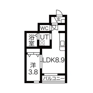 Olive(オリーブ)5番館【1階】の間取り