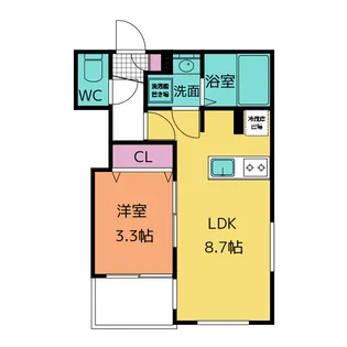 トゥルーハート国府宮【1階】の間取り