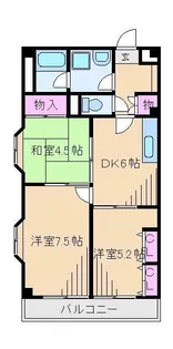 王子サウスウィング【4階】の間取り