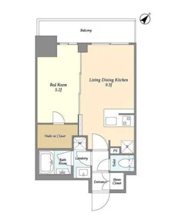 グランカーサ横濱石川町【7階】の間取り