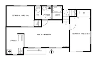 マロニエ武蔵中原【2階】の間取り