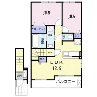 カサブランカ4【2階】の間取り
