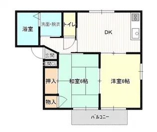 メゾン原之前C棟【1階】の間取り