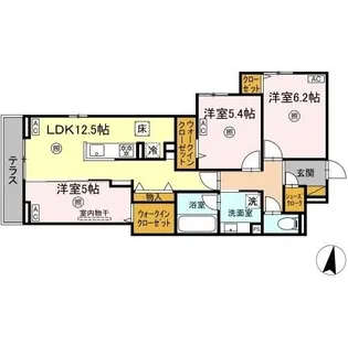 ベルニー太田【2階】の間取り