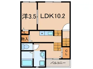 プレミアム西明石【2階】の間取り