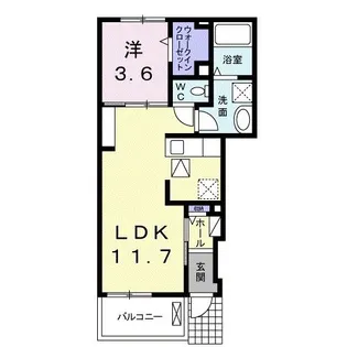フェリス【1階】の間取り