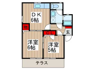 セントラルブルック【1階】の間取り