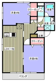 ELLE【1階】の間取り