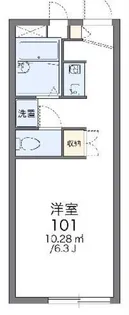 レオパレスアルカディア【1階】の間取り