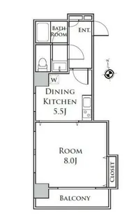 メゾンポメル小川【7階】の間取り