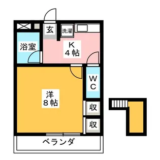 マロンハイツII【3階】の間取り