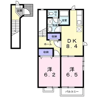 シンフォニーB【2階】の間取り