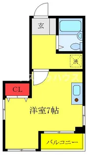 第2関口ビル【2階】の間取り