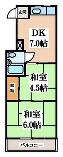 平石マンション【3階】の間取り