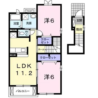 コート・リジエ-ル【2階】の間取り